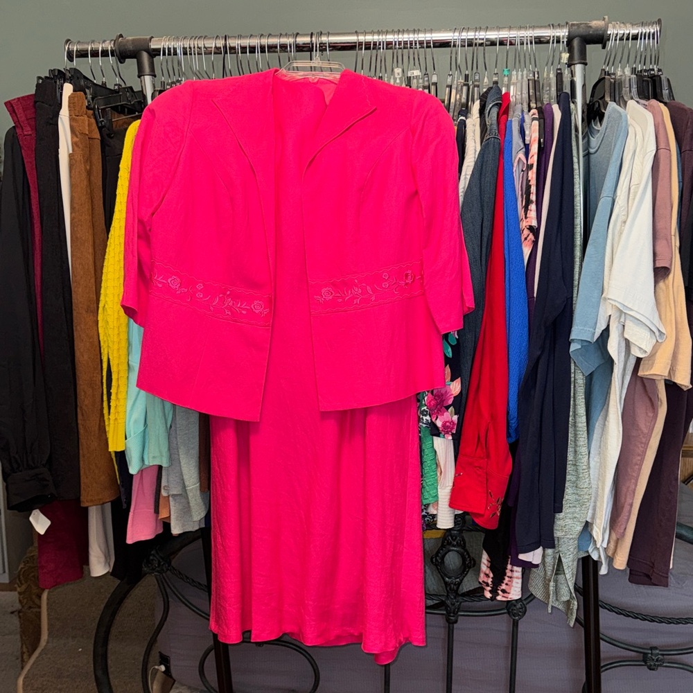 Jessica Howard Pink Midi Dress with Jacket